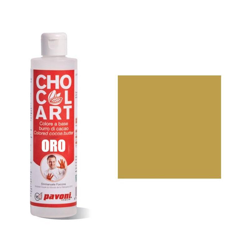 Colore a Base di Burro di Cacao ChoColArt ORO 200g